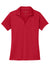 Port Authority LK398 Womens Staff Performance Moisture Wicking Short Sleeve Polo Shirt Engine Red Flat Front