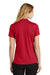 Port Authority LK398 Womens Staff Performance Moisture Wicking Short Sleeve Polo Shirt Engine Red Model Back