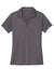 Port Authority LK398 Womens Staff Performance Moisture Wicking Short Sleeve Polo Shirt Graphite Grey Flat Front