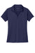 Port Authority LK398 Womens Staff Performance Moisture Wicking Short Sleeve Polo Shirt True Navy Blue Flat Front