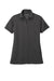 Port Authority LK542 Womens Silk Touch Performance Moisture Wicking Short Sleeve Polo Shirt Heather Black Flat Front