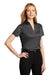 Port Authority LK542 Womens Silk Touch Performance Moisture Wicking Short Sleeve Polo Shirt Heather Black Model 3q