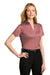 Port Authority LK542 Womens Silk Touch Performance Moisture Wicking Short Sleeve Polo Shirt Heather Garnet Red Model 3q