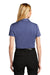 Port Authority LK542 Womens Silk Touch Performance Moisture Wicking Short Sleeve Polo Shirt Heather Royal Blue Model Back