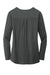 Port Authority LK5432 Womens Concept Jersey Long Sleeve Henley T-Shirt Smoke Grey Flat Back