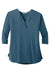 Port Authority LK5433 Womens Concept Jersey 3/4 Sleeve V-Neck T-Shirt Dusty Blue Flat Front