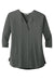 Port Authority LK5433 Womens Concept Jersey 3/4 Sleeve V-Neck T-Shirt Smoke Grey Flat Front