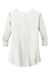 Port Authority LK5433 Womens Concept Jersey 3/4 Sleeve V-Neck T-Shirt Ivory Chiffon White Flat Back