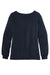 Port Authority LK5600 Womens Luxe Knit Long Sleeve Wide Neck T-Shirt River Navy Blue Flat Back