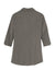 Port Authority LK5601 Womens Luxe Knit 3/4 Sleeve Polo Shirt Sterling Grey Flat Back