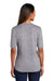 Port Authority LK583 Womens Moisture Wicking Short Sleeve Polo Shirt Graphite Grey/White Model Back