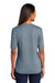 Port Authority LK583 Womens Moisture Wicking Short Sleeve Polo Shirt Regatta Blue/Gusty Grey Model Back