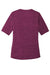 Port Authority LK583 Womens Moisture Wicking Short Sleeve Polo Shirt Violet Purple/Black Flat Back