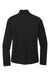 Port Authority LK584 Womens Silk Touch Performance Moisture Wicking 1/4 Zip Sweatshirt Black/Steel Grey Flat Back