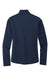 Port Authority LK584 Womens Silk Touch Performance Moisture Wicking 1/4 Zip Sweatshirt Navy Blue/Steel Grey Flat Back