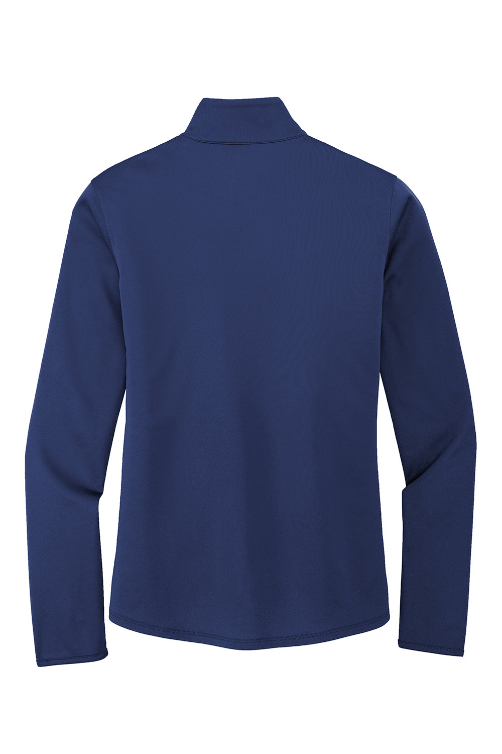 Port Authority LK584 Womens Silk Touch Performance Moisture Wicking 1/4 Zip Sweatshirt Royal Blue/Steel Grey Flat Back