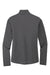 Port Authority LK584 Womens Silk Touch Performance Moisture Wicking 1/4 Zip Sweatshirt Steel Grey/Black Flat Back