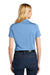 Port Authority LK585 Womens Moisture Wicking Shadow Stripe Short Sleeve Polo Shirt Carolina Blue Model Back