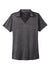 Port Authority LK585 Womens Moisture Wicking Shadow Stripe Short Sleeve Polo Shirt Deep Black Flat Front