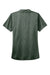 Port Authority LK585 Womens Moisture Wicking Shadow Stripe Short Sleeve Polo Shirt Deep Forest Green Flat Back