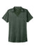 Port Authority LK585 Womens Moisture Wicking Shadow Stripe Short Sleeve Polo Shirt Deep Forest Green Flat Front