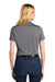 Port Authority LK585 Womens Moisture Wicking Shadow Stripe Short Sleeve Polo Shirt Shadow Grey Model Back