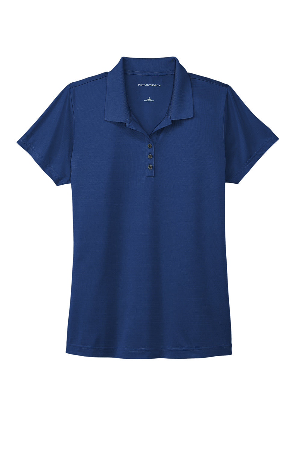 Port Authority LK587 Womens Eclipse Moisture Wicking Short Sleeve Polo Shirt Estate Blue Flat Front