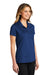 Port Authority LK587 Womens Eclipse Moisture Wicking Short Sleeve Polo Shirt Estate Blue Model 3q