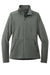 Port Authority LK595 Womens Accord Stretch Moisture Wicking Fleece Full Zip Jacket Pewter Grey Flat Front