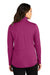 Port Authority LK595 Womens Accord Stretch Moisture Wicking Fleece Full Zip Jacket Wine Model Back