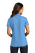 Port Authority LK600 Womens EZPerformance Moisture Wicking Short Sleeve Polo Shirt Carolina Blue Model Back