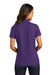 Port Authority LK600 Womens EZPerformance Moisture Wicking Short Sleeve Polo Shirt Majestic Purple Model Back