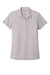 Port Authority LK646 Womens Gingham Moisture Wicking Short Sleeve Polo Shirt Gusty Grey/White Flat Front