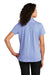 Port Authority LK646 Womens Gingham Moisture Wicking Short Sleeve Polo Shirt True Royal Blue/White Model Back