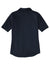 Port Authority LK682 Womens City Moisture Wicking Short Sleeve Button Down Shirt River Navy Blue Flat Back