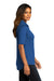 Port Authority LK682 Womens City Moisture Wicking Short Sleeve Button Down Shirt True Blue Model Side