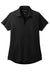 Port Authority LK683 Womens City Stretch Short Sleeve Polo Shirt Black Flat Front