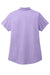 Port Authority LK683 Womens City Stretch Short Sleeve Polo Shirt Bright Lavender Purple Flat Back