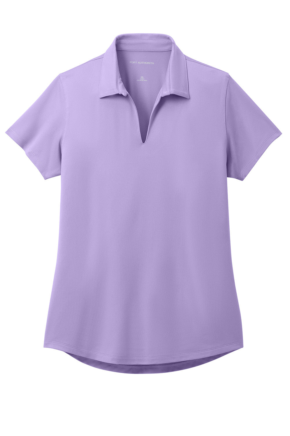 Port Authority LK683 Womens City Stretch Short Sleeve Polo Shirt Bright Lavender Purple Flat Front