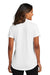 Port Authority LK683 Womens City Stretch Short Sleeve Polo Shirt White Model Back