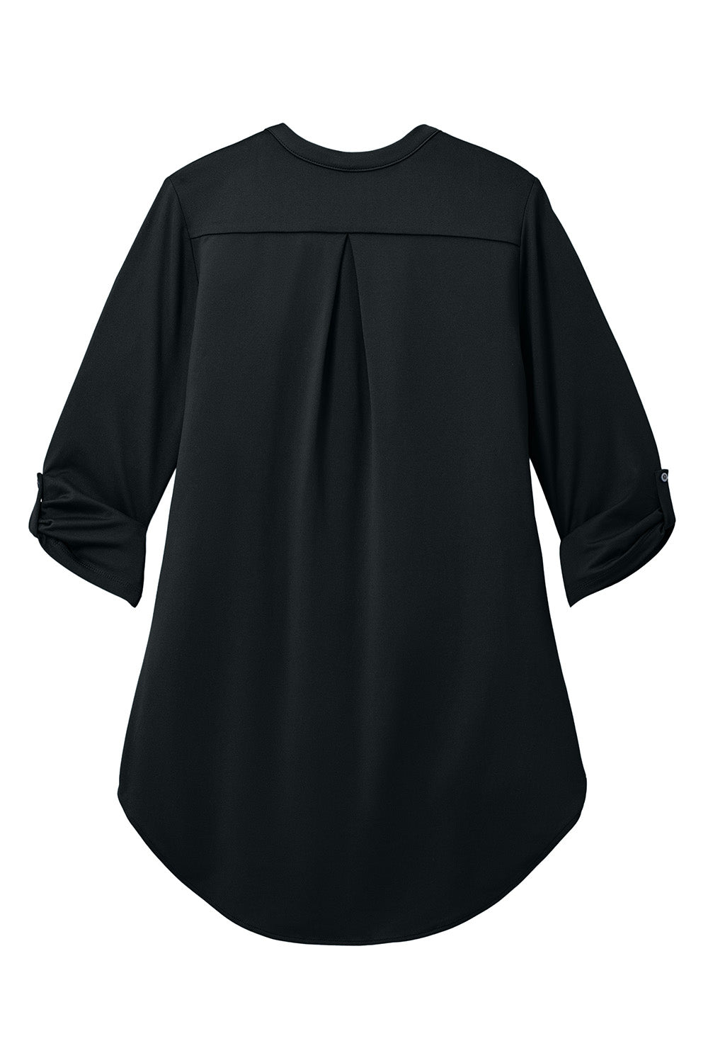 Port Authority LK6840 Womens City Stretch 3/4 Sleeve Tunic Black Flat Back