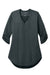 Port Authority LK6840 Womens City Stretch 3/4 Sleeve Tunic Graphite Grey Flat Front