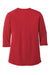 Port Authority LK750 Womens Moisture Wicking 3/4 Sleeve Polo Shirt Rich Red Flat Back