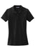 Port Authority LK8000 Womens Wrinkle Resistant Short Sleeve Polo Shirt Black Flat Front