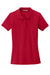 Port Authority LK8000 Womens Wrinkle Resistant Short Sleeve Polo Shirt Apple Red Flat Front