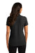 Port Authority LK8000 Womens Wrinkle Resistant Short Sleeve Polo Shirt Black Model Back