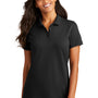 Port Authority Womens Wrinkle Resistant Short Sleeve Polo Shirt - Black