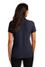 Port Authority LK8000 Womens Wrinkle Resistant Short Sleeve Polo Shirt Navy Blue Model Back