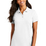 Port Authority Womens Wrinkle Resistant Short Sleeve Polo Shirt - White