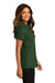 Port Authority LK810 Womens React SuperPro Snag Resistant Short Sleeve Polo Shirt Dark Green Model Side